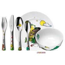 WMF Janosch Kindergeschirr Set 6-teilig mit Gravur personalisiertes Kinder