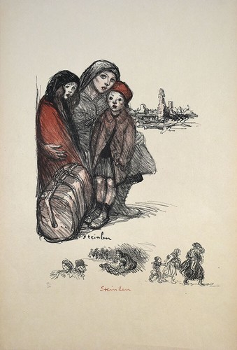 Steinlen aisne devastee - steinlen,, l'aisne