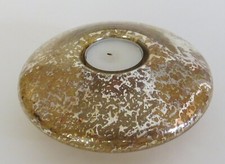 Glas-Teelichthalter im Shabbylook, 2 Stück, sogenanntes Bauernsilber