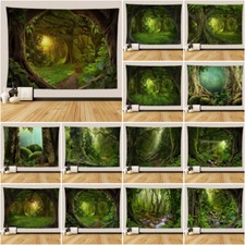 3D Zauberwald Wandbehang