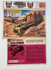 Matchbox PK-77 Sd-Kfz 124 Wespe 1:76 Deckelbild/Bauanleitung / ohne Modell