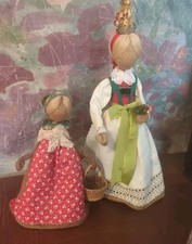 Vtg Handmade German Burlap 2