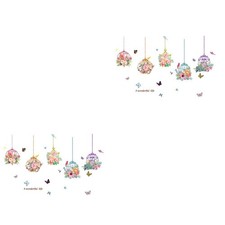  2 PCS Wand Deko Klebe Bilder