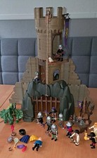 Playmobil Ritterburg Felsenturm 3665  m.Drachen viel Zubehör,1990er, m Anleitung