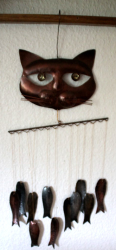 Tier figur mobile - figur, katzenkopf