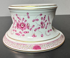Porzellan, Meissen, Stövchen, Indisch purpur, pink, gold, top