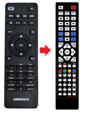 Ersatz Fernbedienung für Medion MD88295 | MD87295 | MD87516