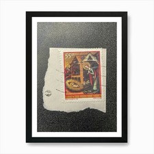 Krippe 8 Kunstdruck gerahmt Wandbild Poster Leinwanddruck Bild