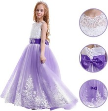 Kinder Blumenmädchen Kleid Hochzeit Mädchen Abendkleid Cocktailkleid 4-5 Jahre