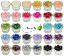 100 Wachsperlen 6mm Deko Acryl