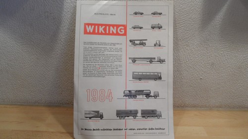 Alte wiking preisliste 1884 - wiking,
