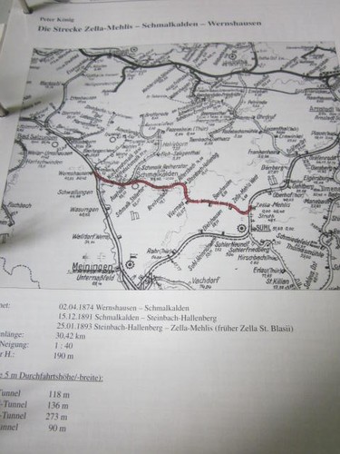 Eisenbahn linie zella mehlis - zella,
