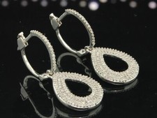 Diamant Hoop Danglers Damen