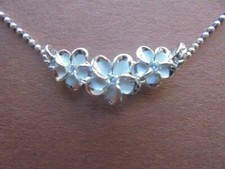 🌺Silber Plumeria Blumen