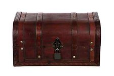 2.Wahl Truhe 86002S Kiste MIT Schloss und Schlüsseln Holztruhe abschließbar 30cm