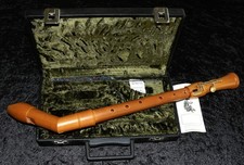 Rarität! Knick-Tenor-Blockflöte Mollenhauer, Doppelloch-2 Klappen-deutsche Griff