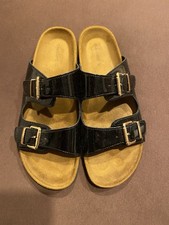 Sandalen Gr.42 Schwarzer Lack