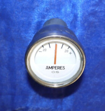*NOS* Chrom Einbau Zusatzinstrument Amperemeter O.S Amperes 52 mm 12V L6 311060