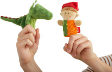 Kuschel Krokodil Fingerpuppe