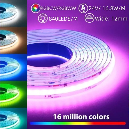 20m cob led streifen - 5-20m, 24v
