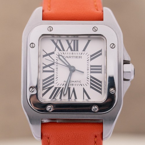 Cartier santos 100 stainless - cartier,