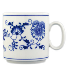 Zwiebelmuster Bohemia Original Becher Lukas M 0,27 L Porzellan NEU Karlsbader