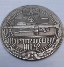 2. Weltkrieg Drittes Reich 1939-1945 Medaille Maschinengewehr - MG 42