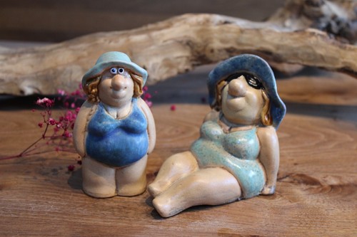 Figuren badezeit aus keramik - badezeit,