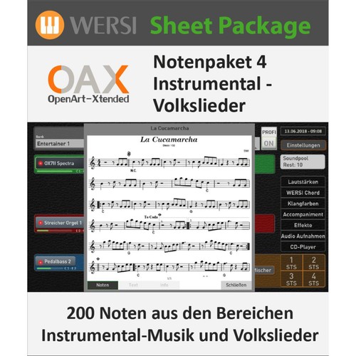 Wersi oax notenpaket - oax, 4