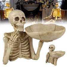 Halloween Dekoration, Tisch Halloween Schädel Dekoration mit Totenkopf Schale