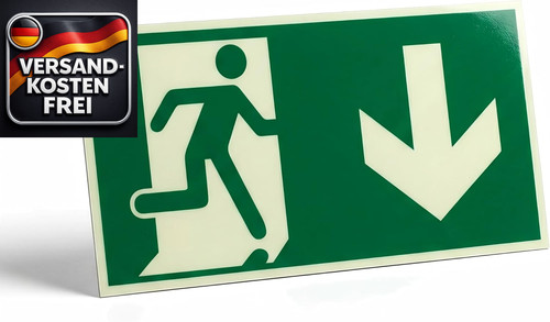Notausgang schild alu - notausgang,