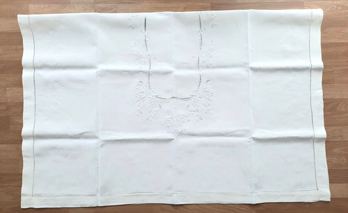 Tischdecke leinen wollweiß - leinen,
