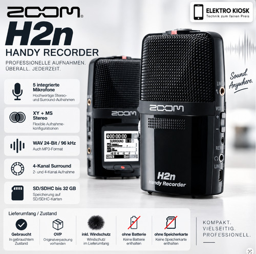 Zoom h2n handy stereo - 🎙,