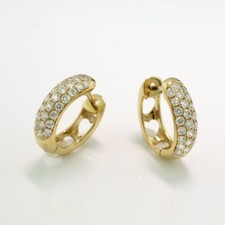 Brillant Ohrringe Creolen 0,73 carat G/VS 750er Gelbgold  Wert 5.200 Euro NEU