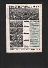 HESSEN-NASSAU, Prospekt 1930, Burger Eisenwerke GmbH Dauerbrand-Öfen
