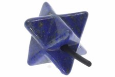  Lapis Lazuli Merkaba Stern Schmuck Anhänger gebohrt 18mm - HS987