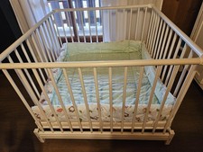 Geuther Laufstall Weiß Holz