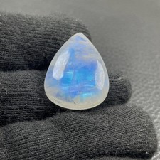 Mondstein blau Cabochon Anhänger quer gebohrt Nr. 4756