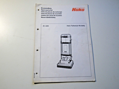 Ersatzteilliste hako turbomat - ersatzteilliste,