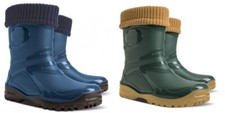 Demar Young Fur 2 Gummistiefel Regenstiefel mit Wolle Stiefelsocken