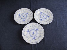 August Warnecke Porzellan Friesisch Blau 3x Frühstücksteller Teller 18,7 cm