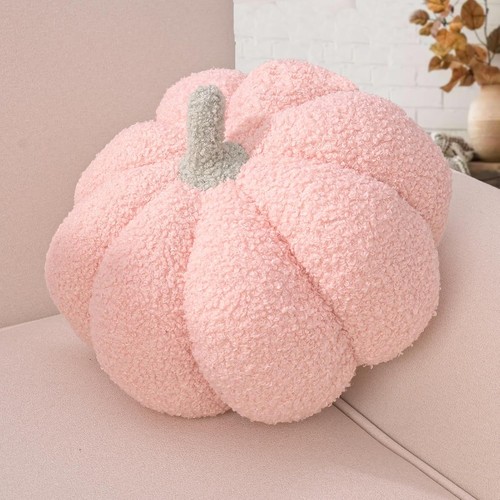 Kissen kürbisform rosa - kissen,