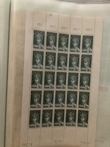 Briefmarken saarland sammlung - saarland,,