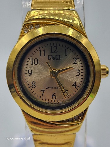 Damenuhr gold quarz - qq,