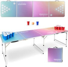 B-WARE Beer Pong Tisch Bier Set Club Bälle Becher Cups Table Trinkspiel Party