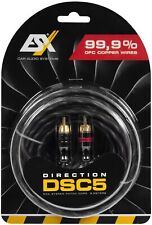 ESX DSC5 Cinch Audio Stereokabel 5 Meter aus 99,9% OFC Kupfer 500cm +Remote