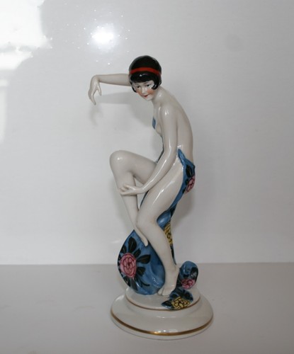 Katzhütte porzellan figur - porzellan,