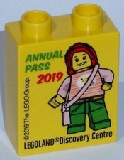 LEGO LEGOLAND Sammelstein Sonderstein ANNUAL PASS MEMBER 2019 Discovery Centre