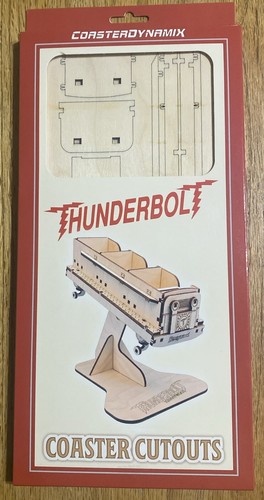 Thunderbolt coaster cutouts - coaster,
