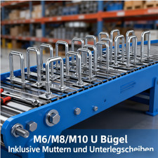1x Edelstahl U Bügel Bolt